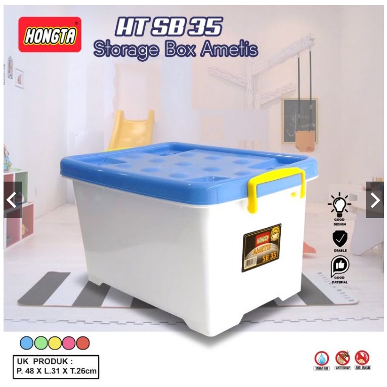 Jual Container Box Hongta SB 35 Ltr TEBAL KOKOH | Shopee Indonesia