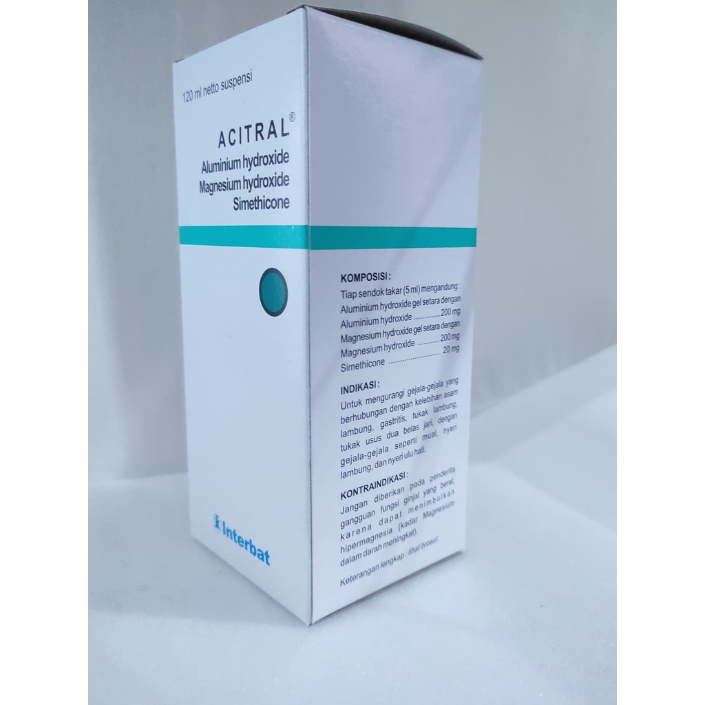 Jual ACITRAL SYRUP 120ML/SIMETHICONE/ASAM LAMBUNG/TUKAK LAMBUNG/GERD ...