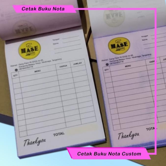 Jual Cetak Nota Rim Ply Rangkap Custom Ncr Invoice Bon Ply