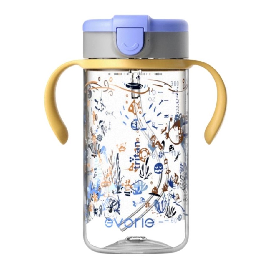 Jual Evorie Tritan Kids Straw Water Bottle Sippy Cup, 300mL Botol
