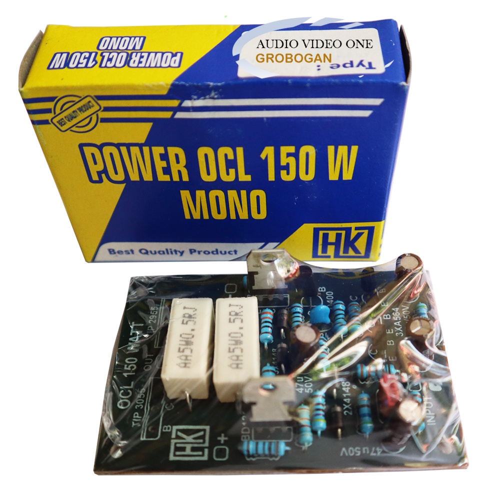 Jual Power OCL 150 Watt Mono Rangkaian Elektronic Power-OCL HK Original