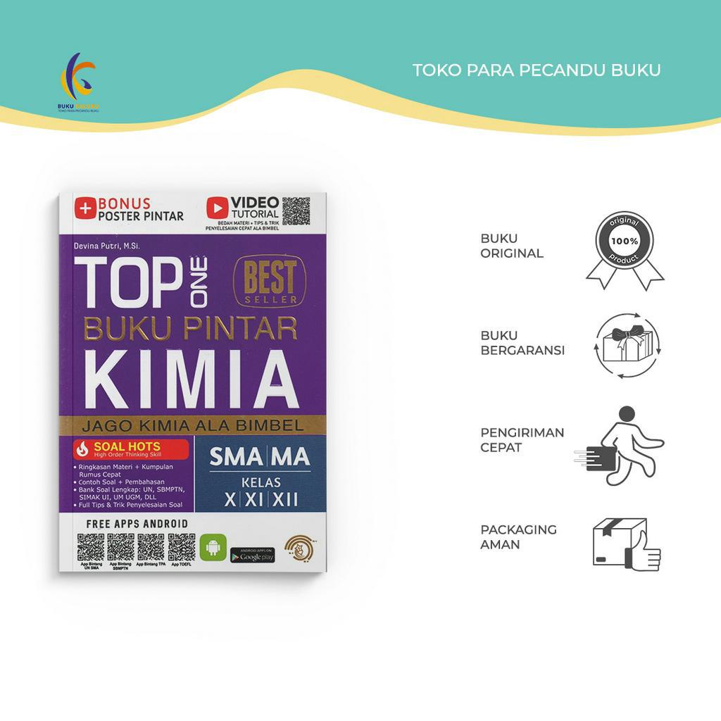 Jual Buku Pelajaran - Top One Buku Pintar Kimia SMA/MA Kelas X,XI,XII -  Devina Putri - Bintang Wahyu - Bukukaluku | Shopee Indonesia