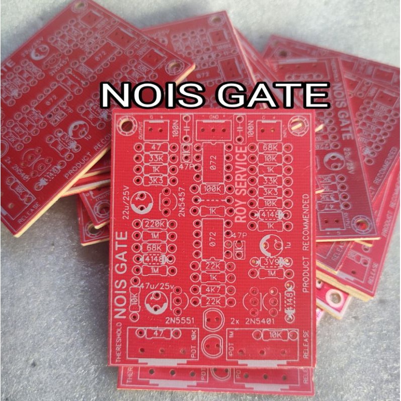 Jual PCB Noise Gate Suara Mic Anti Nging / PCB Noise Gate Anti Feedback