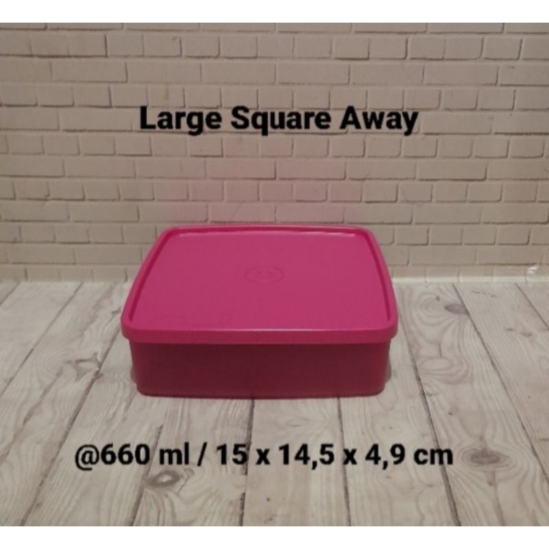 Jual Tupperware tempat makan Large Square Away (1 pc) | Shopee Indonesia