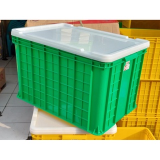 Jual Container Box Plastik Hanata Tutup Keranjang Industri