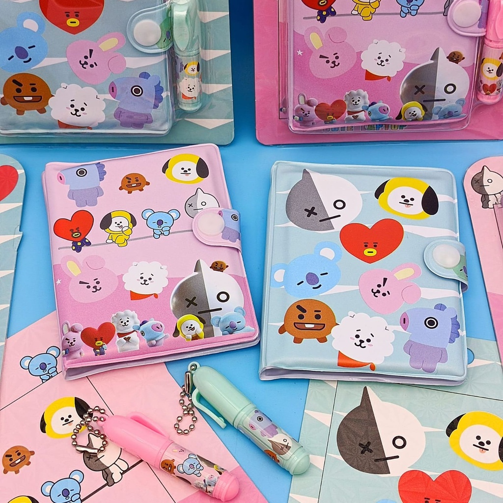 Jual Poohstation Notebook Mini Motif BT21 | Note Book BTS | Buku diary ...