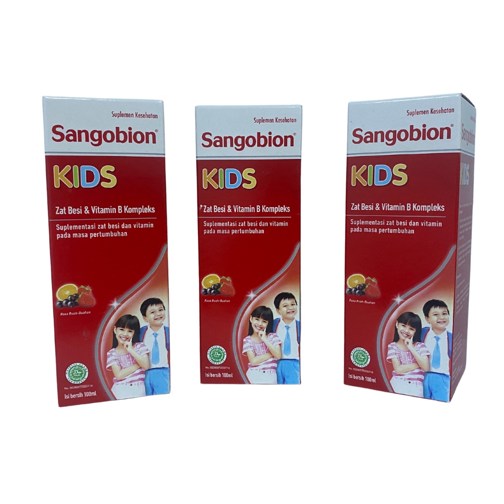 Jual Sangobion Kids 100ml Vitamin & Zat Besi Serta Vitamin B Kompleks ...