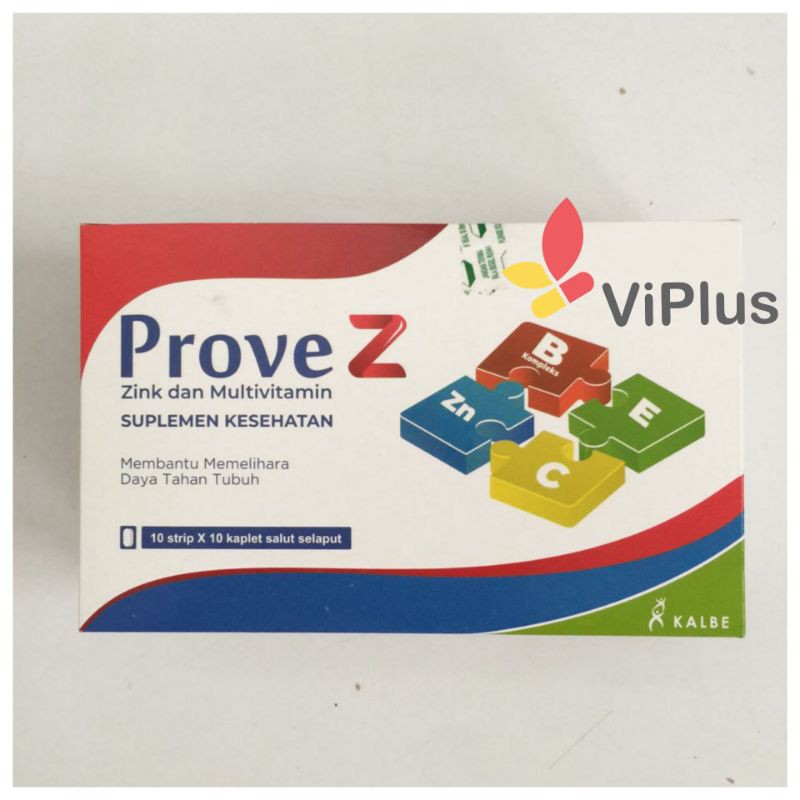 Jual PROVE Z /Zinc Multivitamin / ecer / strip /Kalbe / ViPlus Shopee