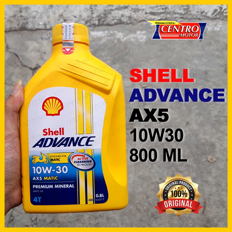 Jual SHELL ADVANCE AX5 MATIC 800ML.TERSEDIA SAE 10W-30 & 20W-40.COCOK ...