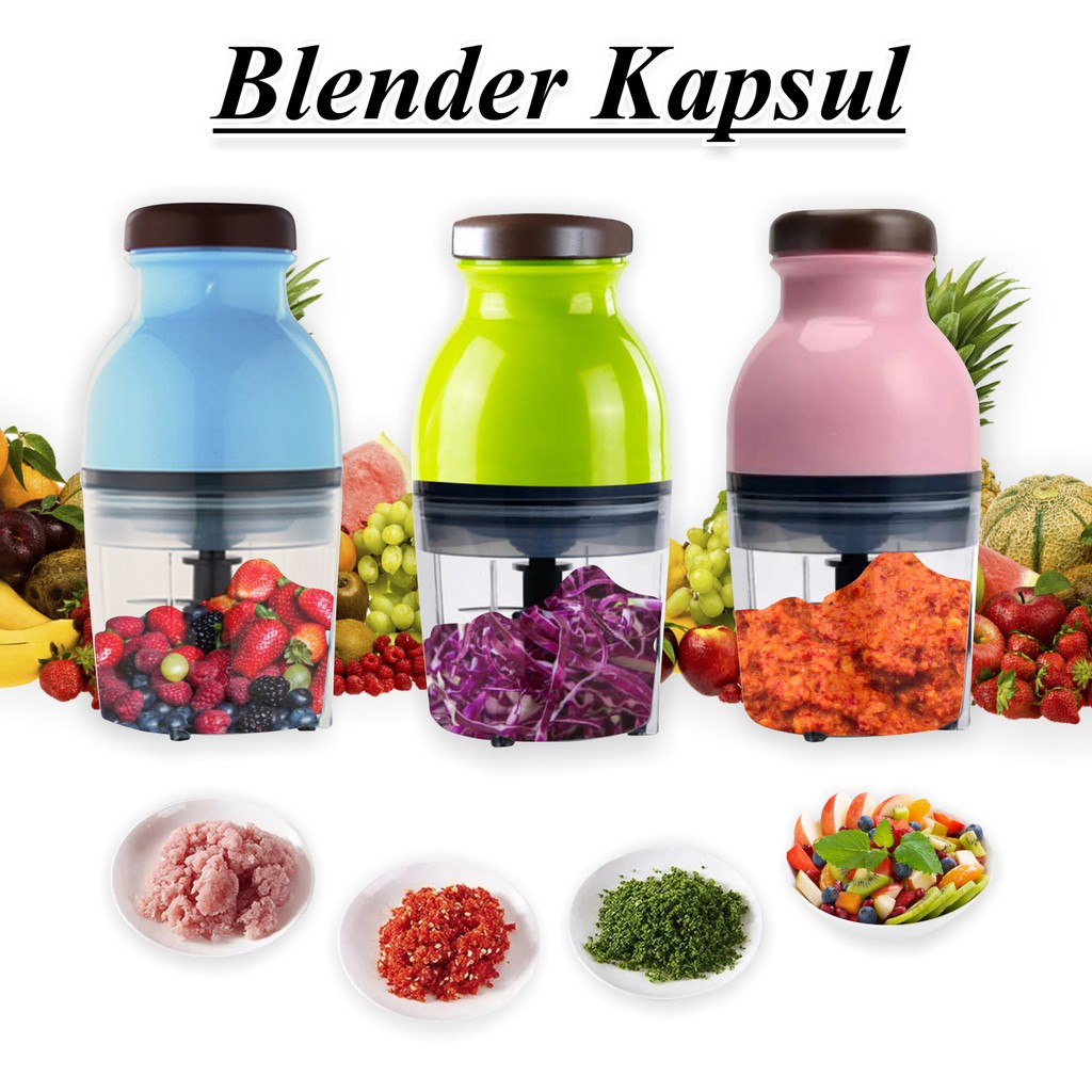 Jual Blender Portable Blender Mini Kapsul Cutter Quatre Oll Pink