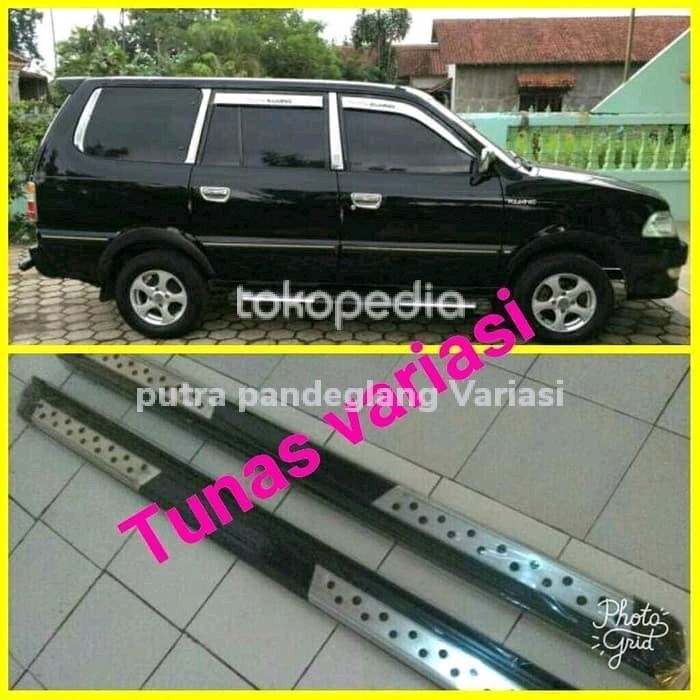 Jual foot step injakan samping mobil kijang kapsul model bintik ...