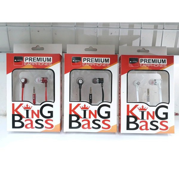 Order Langsung Headset Handsfree Army King Bass Limited