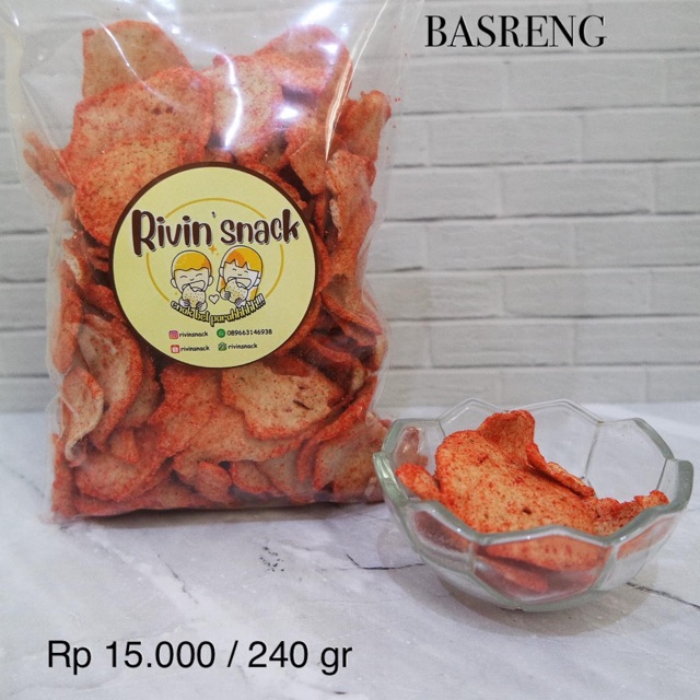 Jual Keripik Basreng Lebar Spesial Gr Cikruh Sultan Spesial Pedas Cabe Ijo Asin