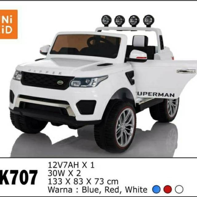 Jual Mobil aki anak Range Rover Evoque Unikid UK-707 | Shopee Indonesia
