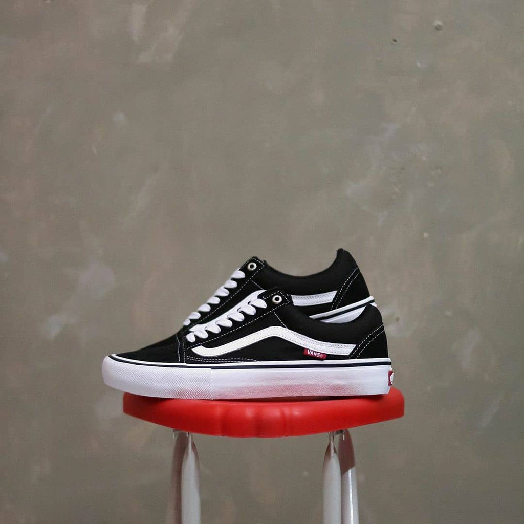 Jual Sepatu Vans Old Skool Pro Black White Original Resmi Pt Navya