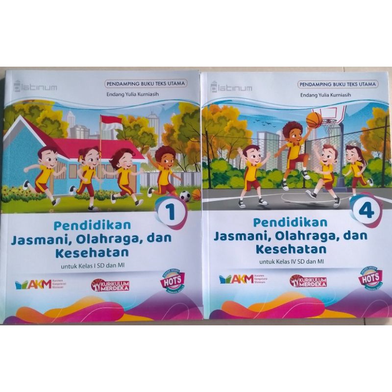 Jual BUKU PJOK KURIKULUM MERDEKA PLATINUM KELAS 1 DAN 4 SD/MI TIGA ...