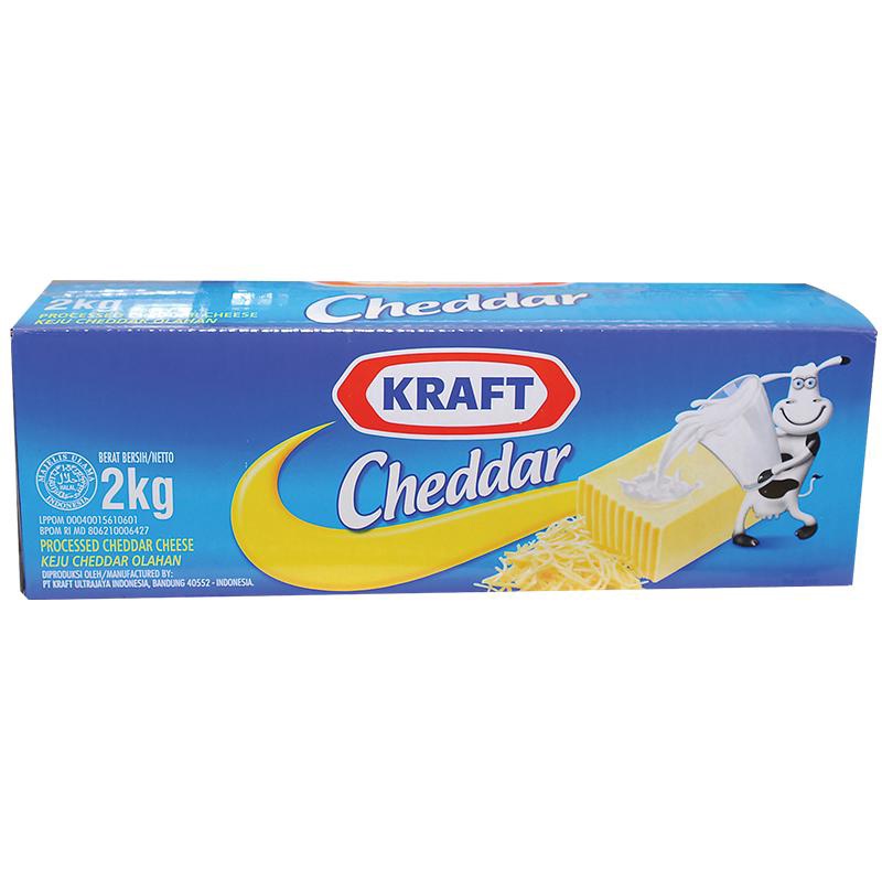 Jual Kraft Cheddar Cheese 2kg Shopee Indonesia