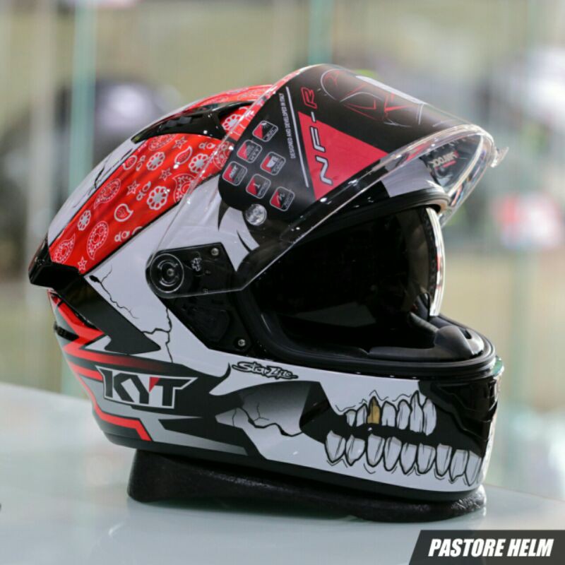 Jual Helm KYT NFR Pirate | Helm Full Face SNI | Shopee Indonesia