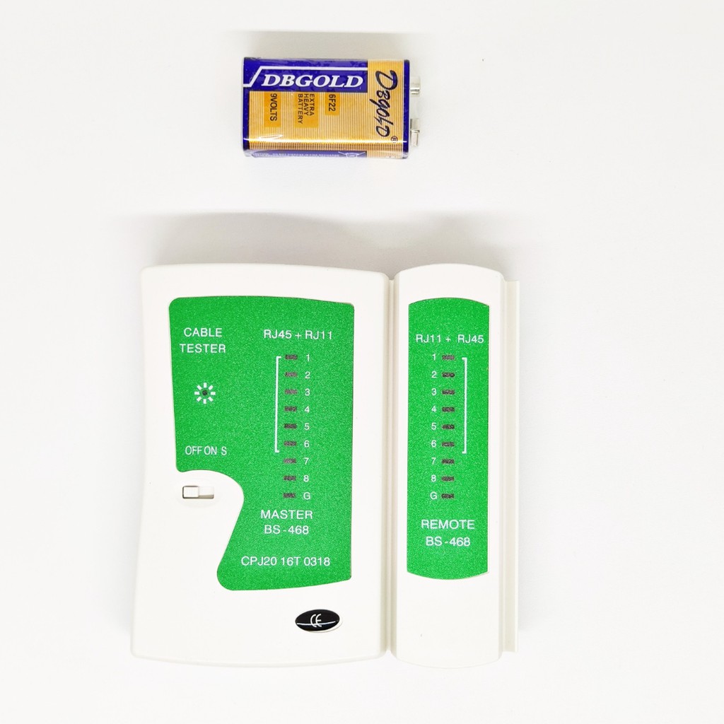 Jual LAN TESTER RJ45 DAN RJ11 + BATERAI / TESTER CABLE RJ 45 DAN RJ 11 ...