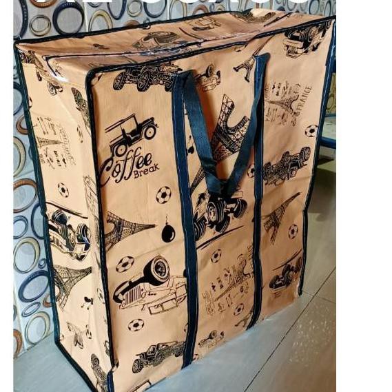 Jual [COD] Tas karung motif super jumbo/tas terpal motif/tas mudik/tas
