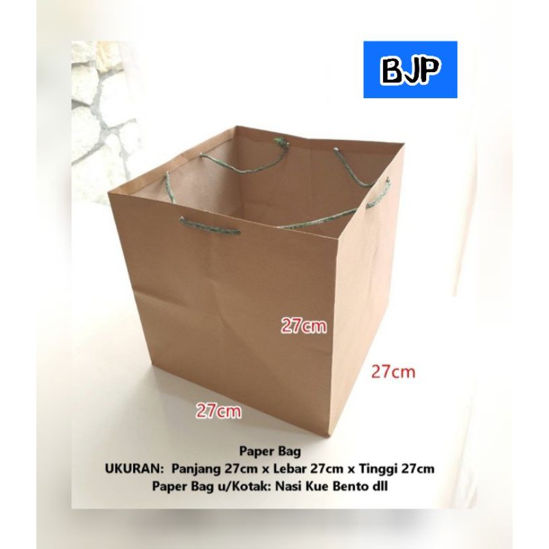 Jual Gsm Paper Bag Polos Tas Kertas Coklat Kraft Uk X X