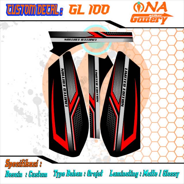 Jual Decal striping gl pro gl max SET KANAN KIRI | Shopee Indonesia