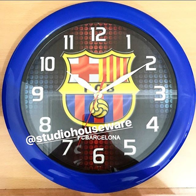 Jual Jam Dinding Ontime Standard Gambar Barcelona | Shopee Indonesia
