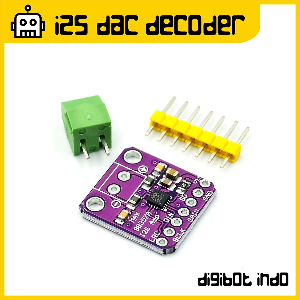 Jual MAX98357 I2S DAC Audio Decoder - MAX 98357 | Shopee Indonesia