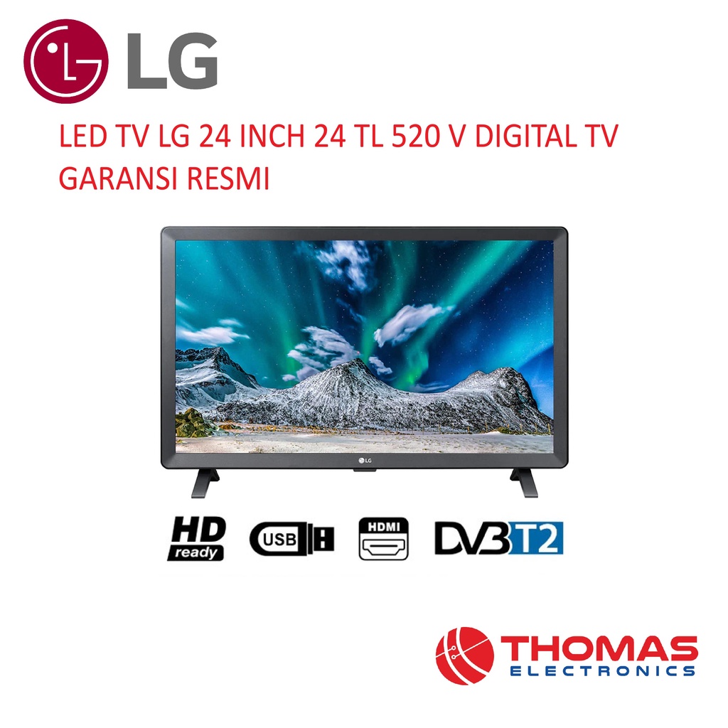 Jual LED TV LG 24 INCH 24 TL 520 V DIGITAL TV GARANSI RESMI Shopee