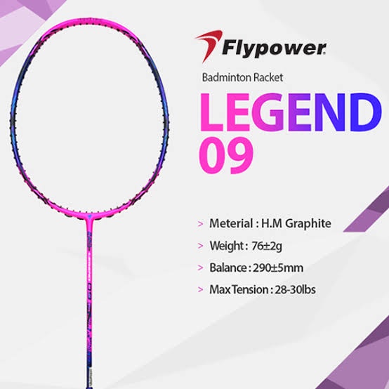 Jual Raket Badminton FlyPower Legend 09 ORIGINAL | Shopee Indonesia