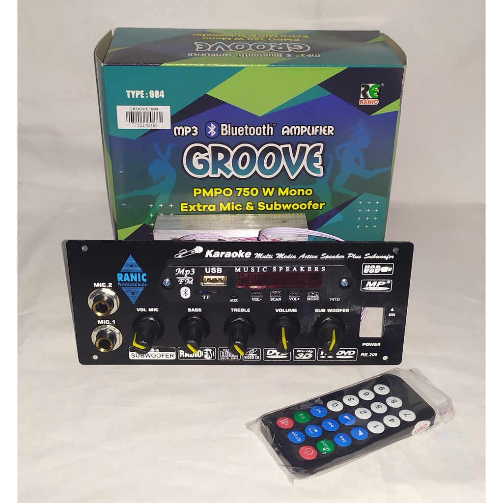 Jual Kit Power Active Speaker GROOVE Mono Plus Mp3 Bluetooth Amplifier ...