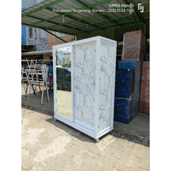 Jual lemari pakaian alumunium ACP sliding jumbo anti air anti rayap ...