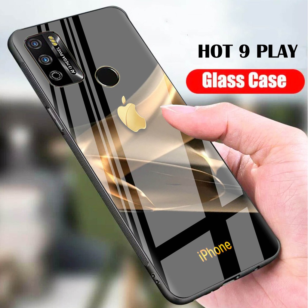 Jual [H02] Softcase Glass Kaca Infinix Hot Play Casing Hp