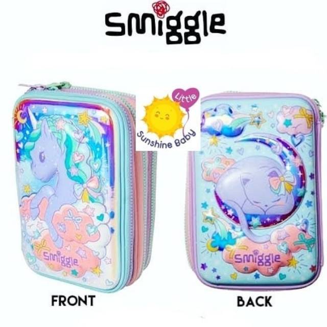 Smiggle - Splendor Triple Unicorn Hardtop Pencil Case