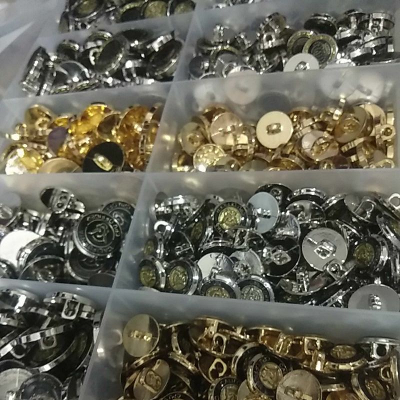 Jual kancing perak dan emas / kancing jas perak dan emas | Shopee Indonesia