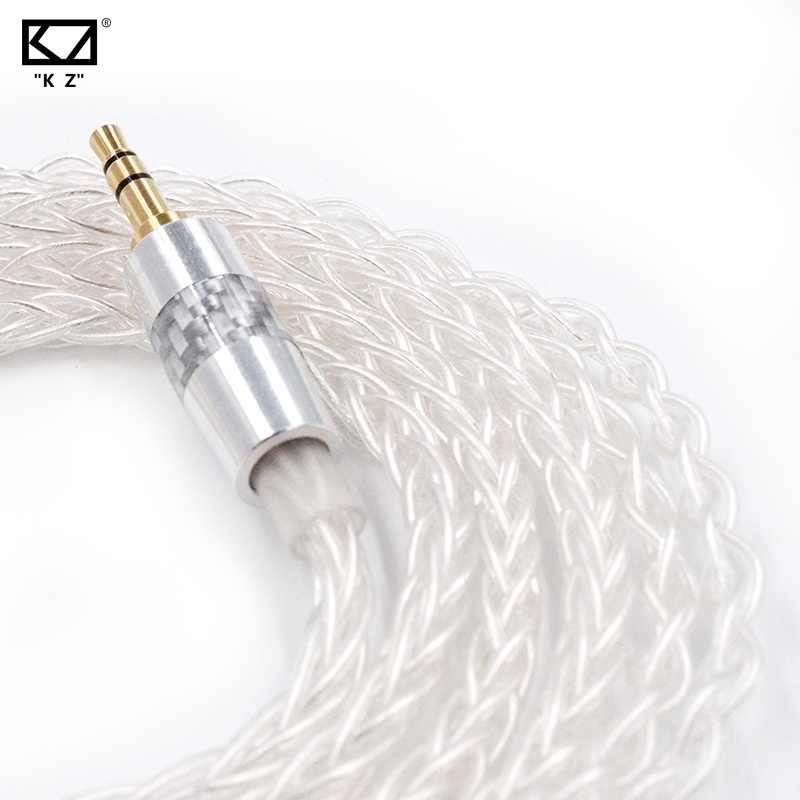 Jual KZ 8 Core OFC Silver Plated Upgrade Cable non Mic 90-3 Upgrade ...