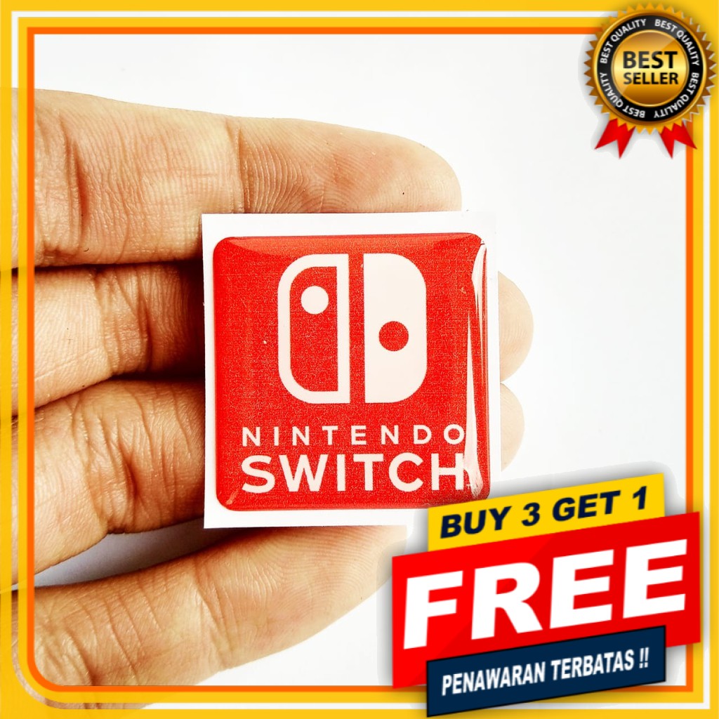 Jual [BISA COD] EMBLEM NITENDO SWITCH STIKER RESIN TIMBUL LENTUR ...