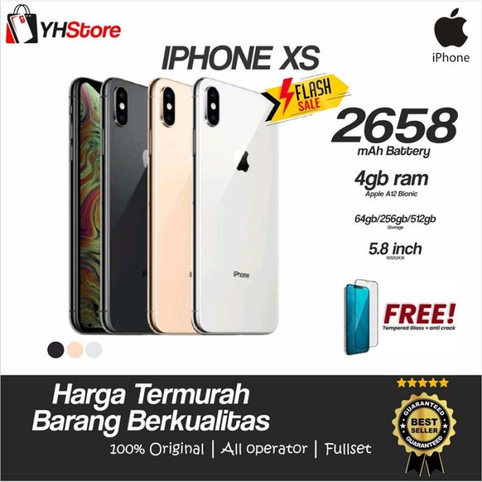 Jual BIG PROMO! Sell iPhone XS 256GB Bekas Original 100 Fullset