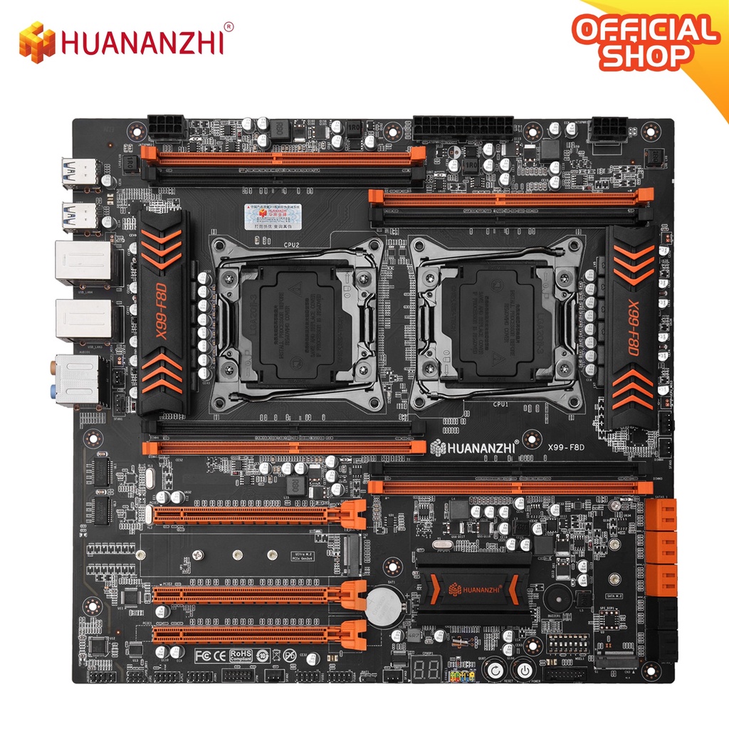 Jual Preorder Huananzhi X99 F8d X99 Motherboard Intel Dual Cpu X99 Lga