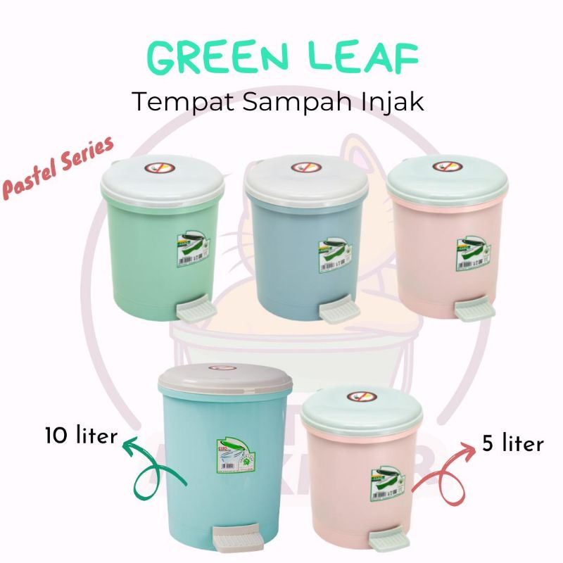 Jual Green Leaf Tempat Sampah Injak 5 10 Liter Tempat Sampah Injak Super Gemas Shopee 5296