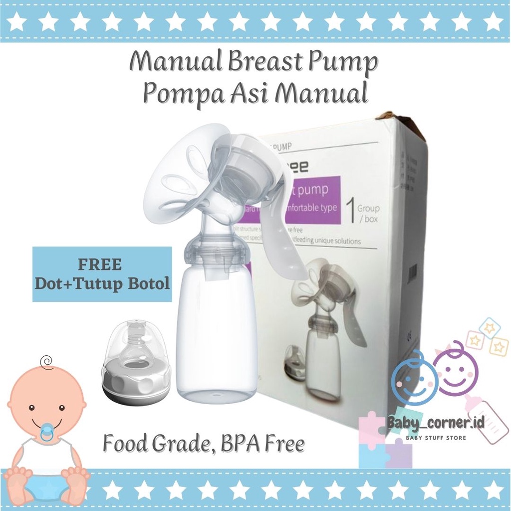 Jual Pompa Asi Breast Pump Manual Real Bubee Breastpump Powerful