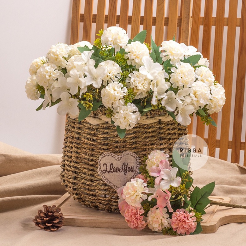Jual [RISSA] Bunga Buket Jacqueline Bunga Hias Palsu Dekorasi Tanaman ...
