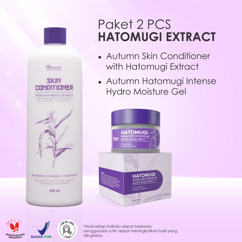 Jual Autumn Paket 2 Hatomugi Skin Conditioner 500ml & Hydro Moisture ...