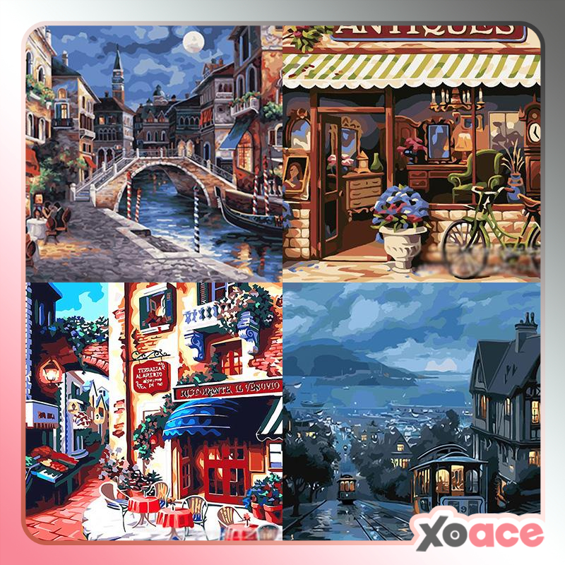 Jual 40x50 DIY Paint By Number Painting By Numbers Kit Digital Lukisan ...