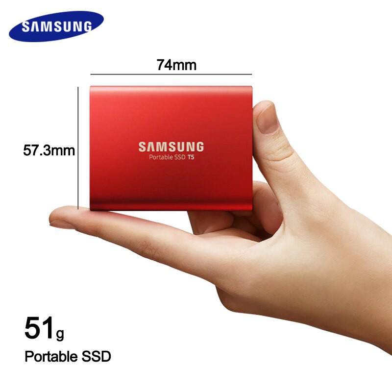 Jual Ssd Samsung Portable T5 SSD 500GB 1TB External Solid State Drives