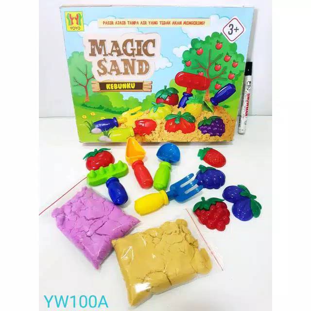 Jual Mainan Pasir Ajaib / magic sand kebunku YW100A | Shopee Indonesia