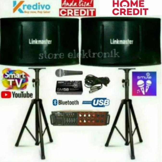 Jual Paket Karaoke Sound System Linkmaster 10 Inc Upgrade Ampli Mixer