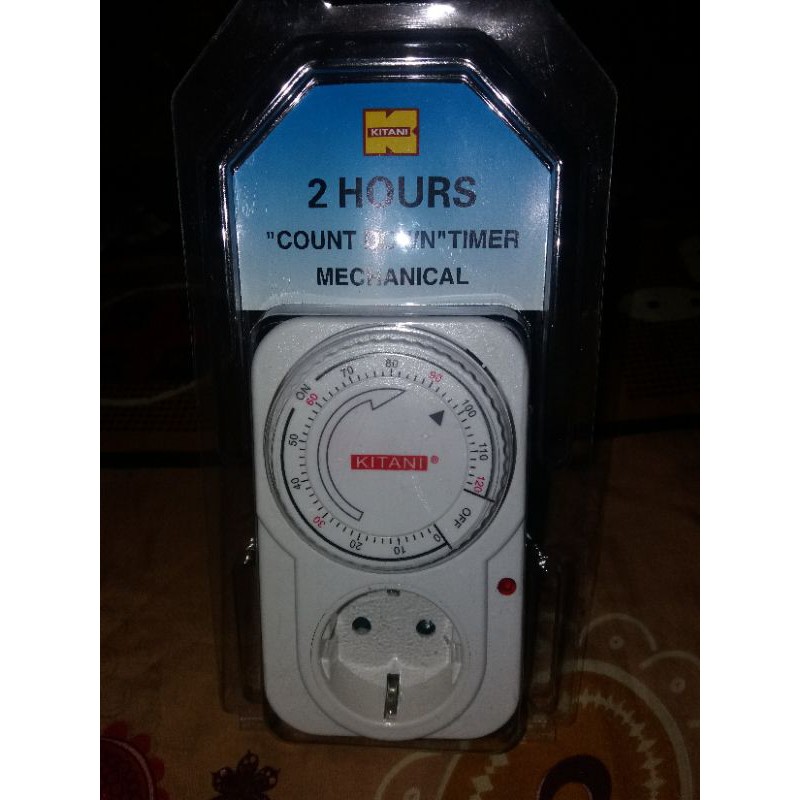 Jual STOP KONTAK TIMMER TIMER ANALOG PUTAR 2 HOURS/JAM MERK KITANI ...