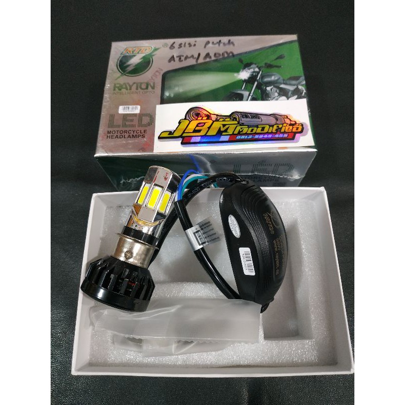 Jual Lampu LED Motor 6 Sisi putih 35W original RTD | Shopee Indonesia
