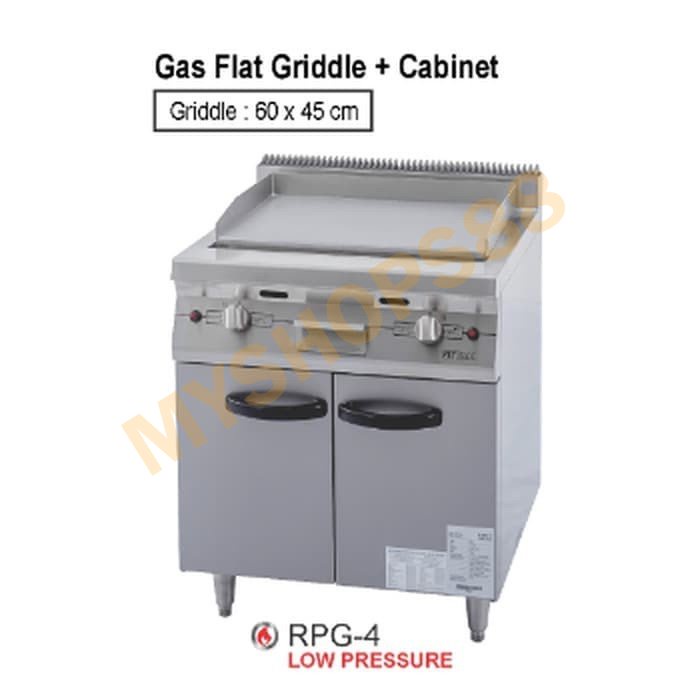 Jual GETRA RPG-4 GAS FLAT GRIDDLE + CABINET / PEMANGGANG GAS TERBUKA ...